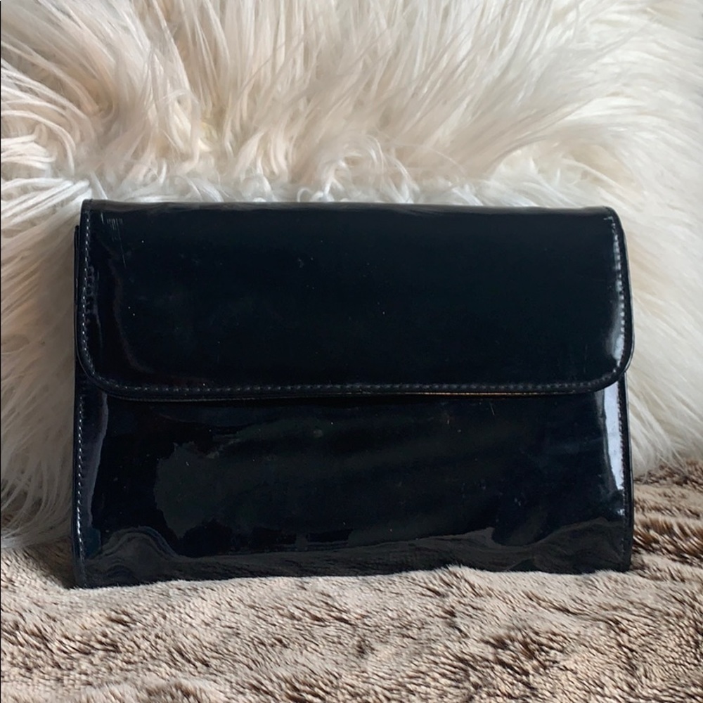 Black Patent Leather Clutch